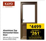 Kayo Aluminium Top Horizontal Glass Door