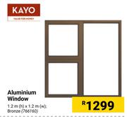 Kayo 28mm Aluminium Window Bronze 1.2m(h) x 1.2m(w)