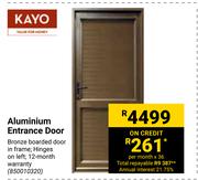 Kayo Aluminium Entrance Door 850010320 