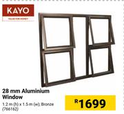 Kayo 28mm Aluminium Window Bronze 1.2m(h) x 1.5m(w)