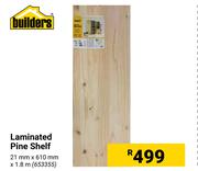 Builders Laminated Pine Shelf 21mm X 610mm X 1.8m