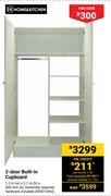 Home & Kitchen 2 Door Built-In Cupboard 1.2m(w) X 2.1m(h) X 500mm
