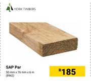York Timbers SAP Par-50mm X 76mm X 6m