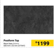 PG Bison Postform Top Black Slate-3.6m X 600mm X 32mm
