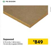 PG Bison Supawood A Grade- 2.75m(l) X 1.83m(w) X 16mm(d)