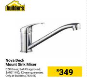 Builders Nova Deck Mount Sink Mixer