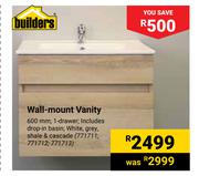 Builders Wall Mount Vanity