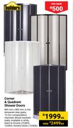 Builders Corner & Quadrant Shower Doors-Each