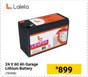Lalela 24V 60 Ah Garage Lithium Battery