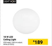 Lightworx 18W LED Ceiling Light
