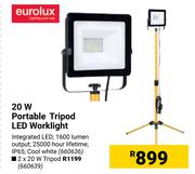 Eurolux 2 x 20W Portable Tripod LED Worklight