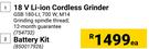 Bosch 18V Li-Ion Cordless Grinder-Each