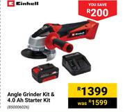 Einhell Angle Grinder Kit & 4.0 Ah Starter Kit