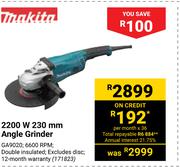 Makita 2200W 230mm Angle Grinder