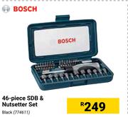 Bosch 46 Piece SDB & Nutsetter Set Black