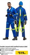 Double Lanyard With Scaffold Hooks & Belt-Each