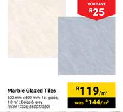 Marble Glazed Tiles-Per Sqm