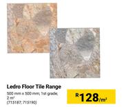 Ledro Floor Tile Range 500mm x 500mm-Per Sqm
