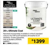 Fired Earth Ultimate Coat-20Ltr