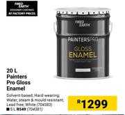 Fired Earth Painters Pro Gloss Enamel-20Ltr