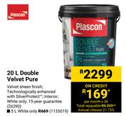 Plascon Double Velvet Pure-5Ltr
