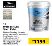 Fired Earth Break Through 5-In-1 Paint-20Ltr