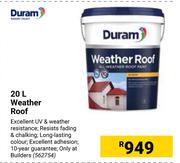 Duram Weather Roof-20Ltr