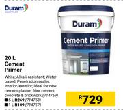 Duram Cement Primer-20Ltr