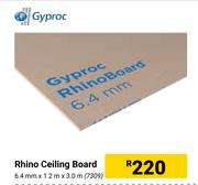 Gyproc Rhino Ceiling Board-6.4mm x 1.2m x 3.0m