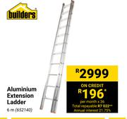 Builders Aluminium Extension Ladder 6m