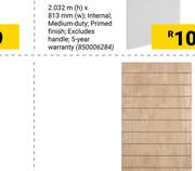Horizontal Single Timber Door