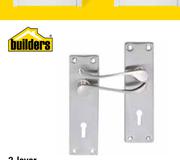 Builders 2 Lever Dove Lock Set