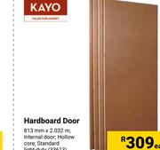Kayo Hardboard Door-813mm x 2.032m Each