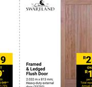 Swartland Framed & Ledged Flush Door