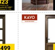 Kayo Aluminium Top Horizontal Glass Door
