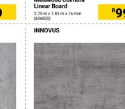 Innovus Melamine Leatherwood Board-2.75m x 1.83m x 16mm