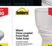 Builders Miami Close Coupled Front Flush Toilet Suite
