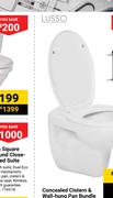 Lusso Concealed Cistern & Wall Hung Pan Bundle