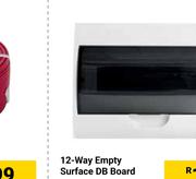 12 Way Empty Surface DB Board White