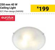 Eurolux 3 Clip Glass Alabaster Ceiling Light 400mm