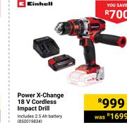 Einhell Power X-Change 18V Cordless Impact Drill 