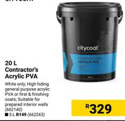 Citycoat 5L Contractor's Acrylic PVA