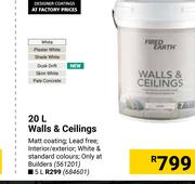 Fired Earth 5L Walls & Ceilings