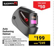 Black Smith Auto Darkening Flame Helmet