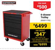 Mastercraft 6 Drawer Trolley