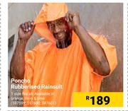 Poncho Rubberised Rainsuit