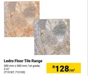 Ledro Floor Tile Range-500mm x 500mm Per Sqm