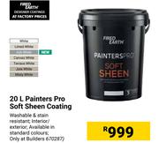 Fired Earth 20L Painters Pro Soft Sheen Coating