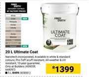 Fired Earth 20L Ultimate Coat