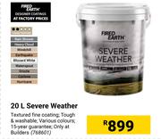 Fired Earth 20L Severe Weather